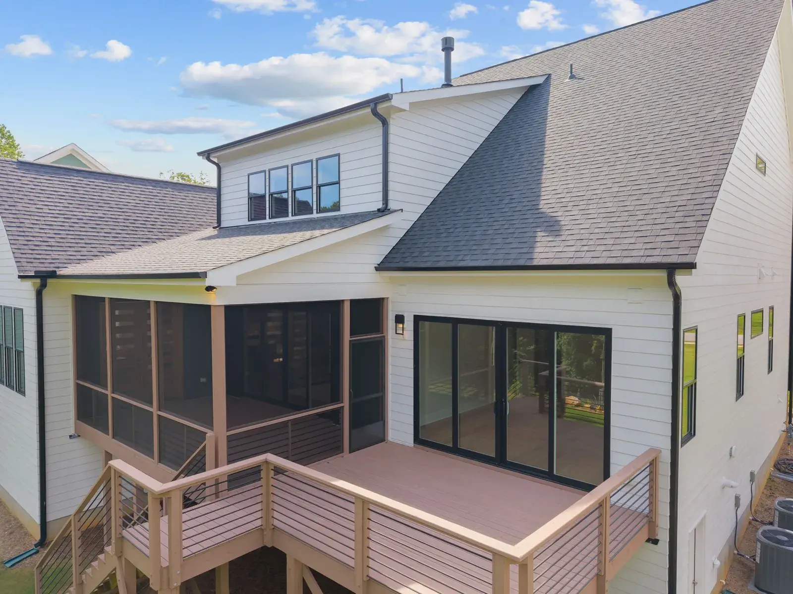 205 Red Cardinal Court, rear exterior and deck