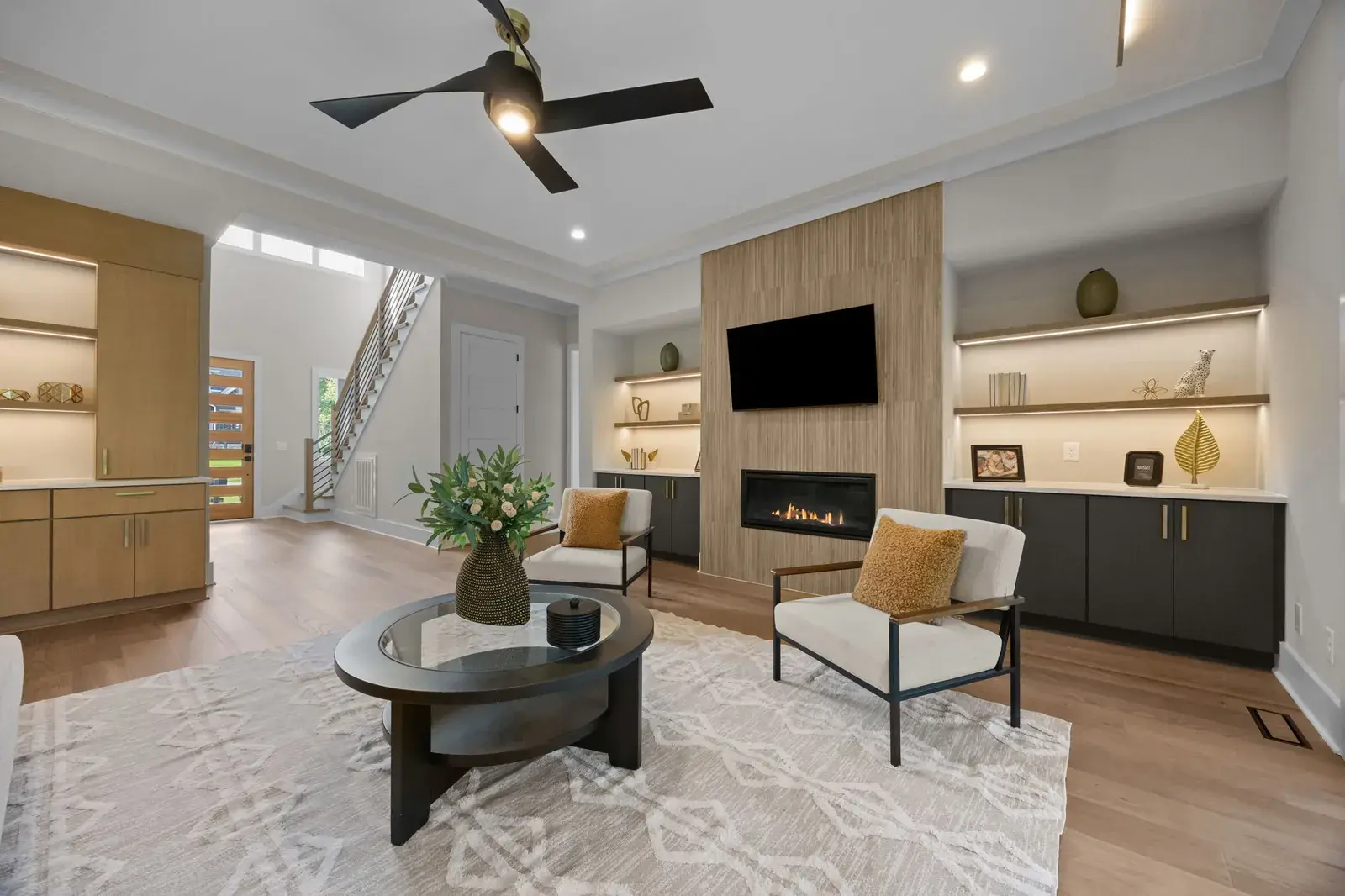 205 Red Cardinal Court, family room with fireplace